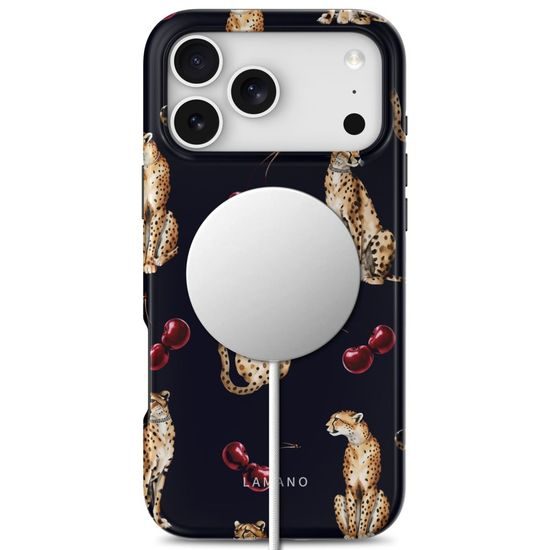 Tech-Protect Lamano MagSafe obal, iPhone 17 Pro Max / 18 Pro Max, midnight cherry