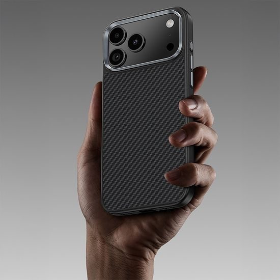 iPhone 17 Pro / 18 Pro ümbris – Benks Magnetic Armor Pro Kevlar Metal Frame – must