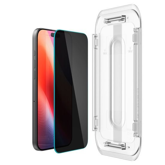 Spigen Glass.TR EZFit Privacy s aplikátorem, 2 kusy, Tvrzené sklo, iPhone 16 Pro