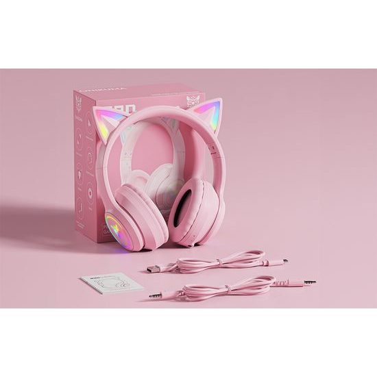 Onikuma B90 Gaming slušalice Bluetooth, ružičaste