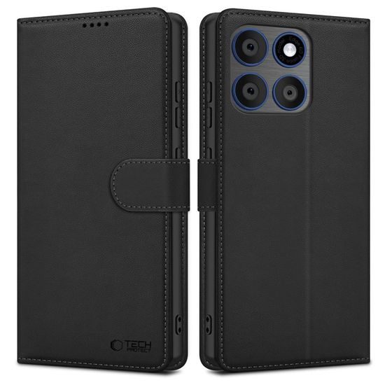 Tech-Protect Schutzhülle für Motorola Edge 70 5G - Elegantes Wallet Case mit Magnetverschluss - Schwarz