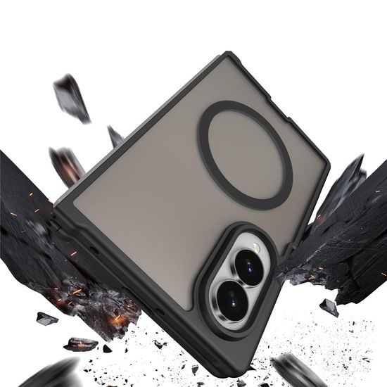 Techsuit HaloFrost II MagSafe Case für iPhone Duo - Magnetische Schutzhülle - Schwarz