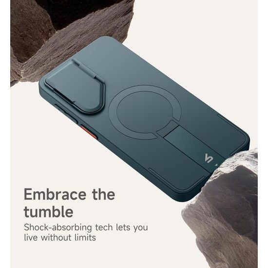 Suritch MagSafe Kickstand Camprotector θήκη Samsung Galaxy S26, σκούρο πράσινο
