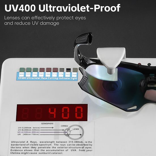 WEST BIKING HD Fahrradbrille mit UV400-Schutz für Radsport und Outdoor - Schwarz/Bunt