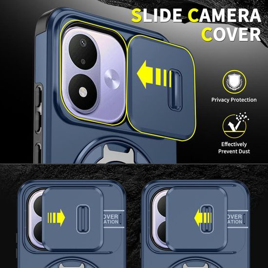 Camslide Stand tok, Xiaomi Redmi Note 17 4G / 5G, kék