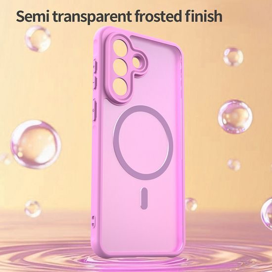 Techsuit HaloFrost II MagSafe Schutzhülle für Samsung Galaxy A27 5G - Magnetische Handyhülle mit Stoßschutz - Rosa
