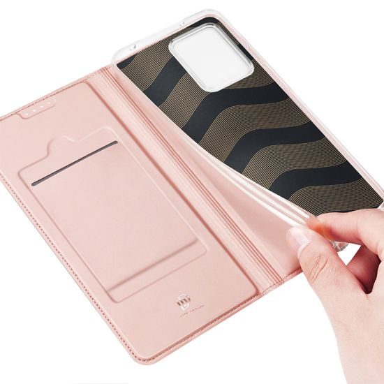 Dux Ducis Skin Pro, knížkové pouzdro, Xiaomi Redmi Note 12, růžové