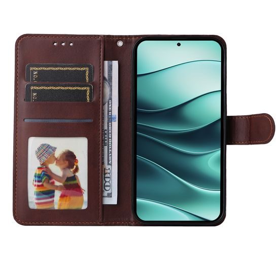 Μαγνητική Θήκη, Xiaomi Redmi Note 14 5G, καφέ