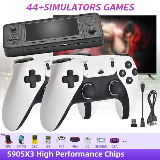 X9 Pro Retro κονσόλα με δύο ασύρματα χειριστήρια, HDMI, Game Stick, 4K