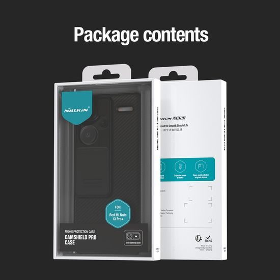 Nillkin Camshield Pro, Xiaomi Redmi Note 13 Pro+ 5G, črn