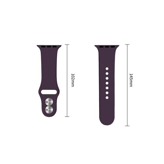 Tech-Protect Silicone kellarihm Apple Watch 8 / 9 / 10 / 11 / 12 / SE / Ultra (44 / 45 / 46 / 49 mm) – tumelilla