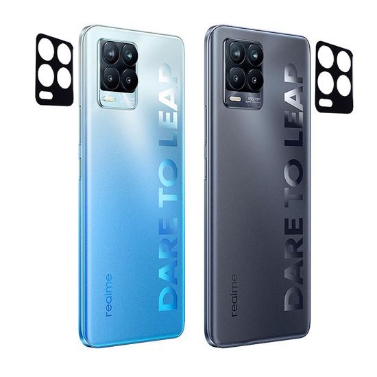 Techsuit üveg kamera lencséhez, Realme 8 Pro, fekete