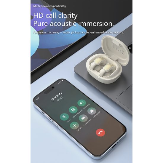 Dudao U20 Pro TWS brezžične Bluetooth slušalke, bele