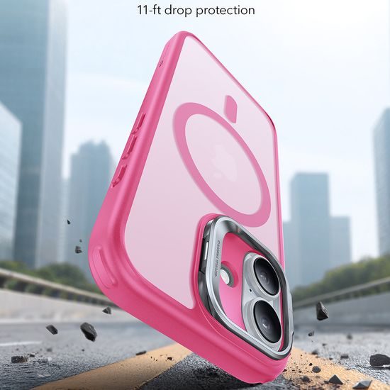 Θήκη ESR Classic Hybrid HaloLock Kickstand, iPhone 17, frosted pink