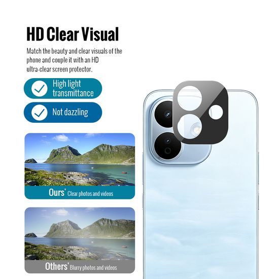 JP 5D Combo pack, Set 2 folii sticlă securizată 5D și 2 protecții cameră foto, Xiaomi Redmi Note 17 Pro 5G