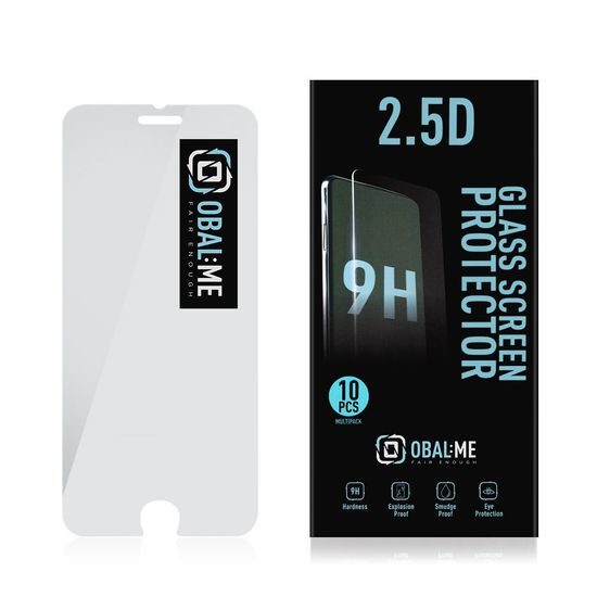 OBAL:ME Multipack 2.5D Zaščitno kaljeno steklo, iPhone 7 / 8 / SE 2020 / SE 2022, 10 kos