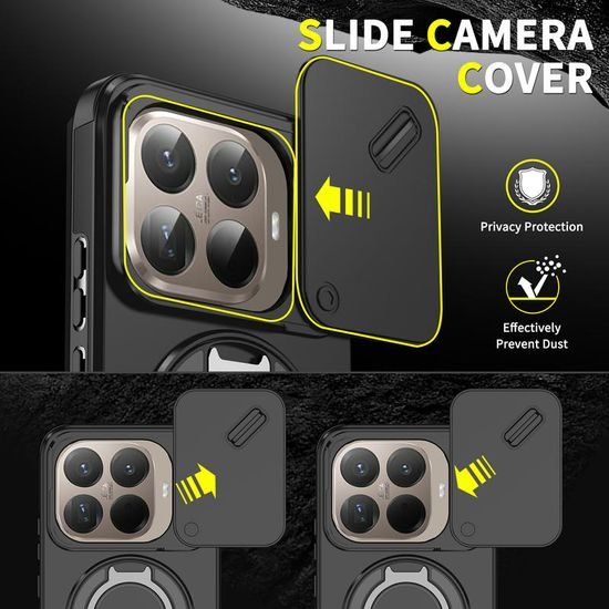 Θήκη Camslide Stand, Xiaomi 15T Pro, μαύρη