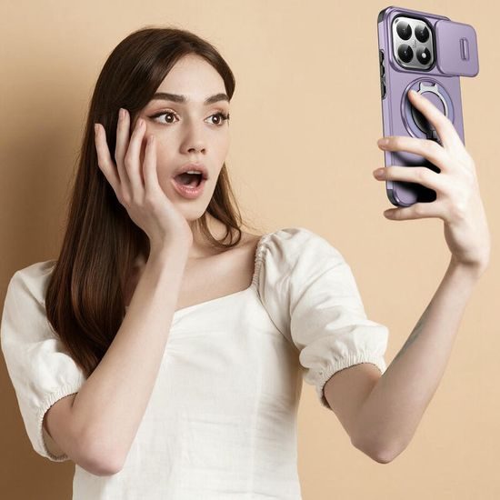 Θήκη Camslide Stand, Xiaomi 15T, μωβ