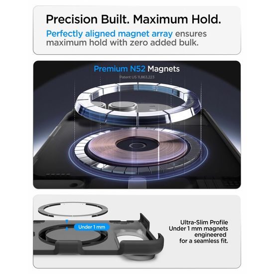 iPhone Duo ümbris – Spigen Ultra Hybrid Pro MagSafe – must