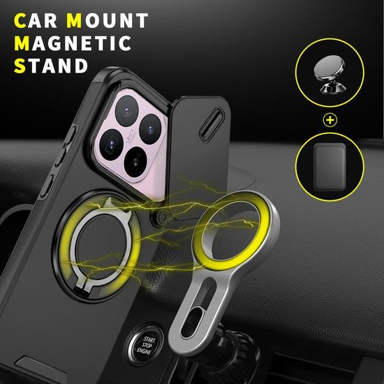 Camslide Stand obal, Xiaomi 17T, černý