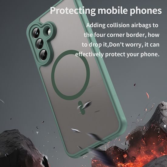 Techsuit HaloFrost II MagSafe, Samsung Galaxy A37 5G, zelený