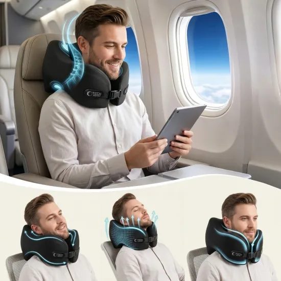 Tech-Protect ComfortRest reisipadja kaelatugi – must