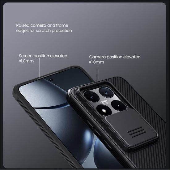 Nillkin Camshield, Xiaomi 14T, fekete