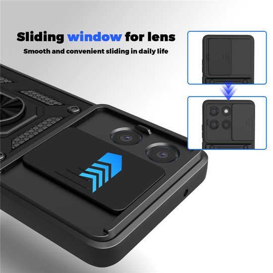 Techsuit CamShield, Motorola Moto G86 Power, čierny