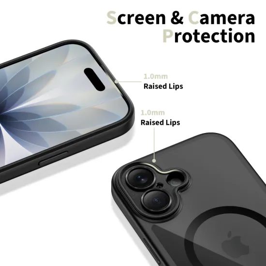 Tech-Protect MagPeak MagSafe CC, iPhone 17, μαύρο / διάφανο
