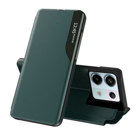 Eco Leather View Case, Xiaomi Redmi Note 13 Pro 5G / Poco X6, verde
