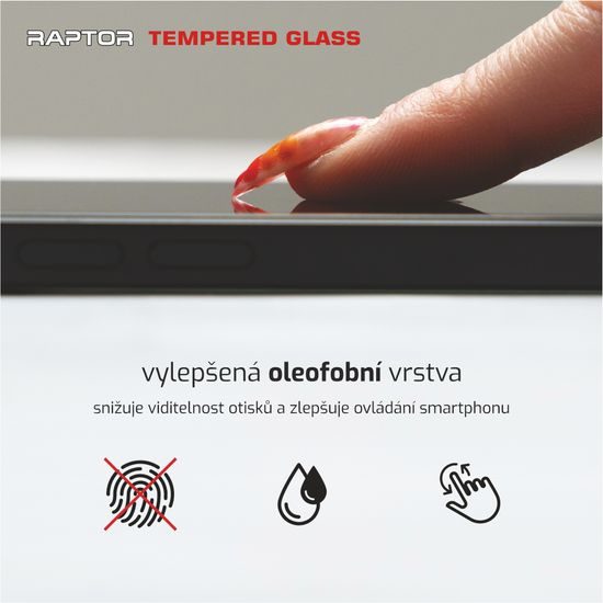 Swissten Raptor Diamond Ultra Clear 3D Zaščitno kaljeno steklo, iPhone XR, črne barve