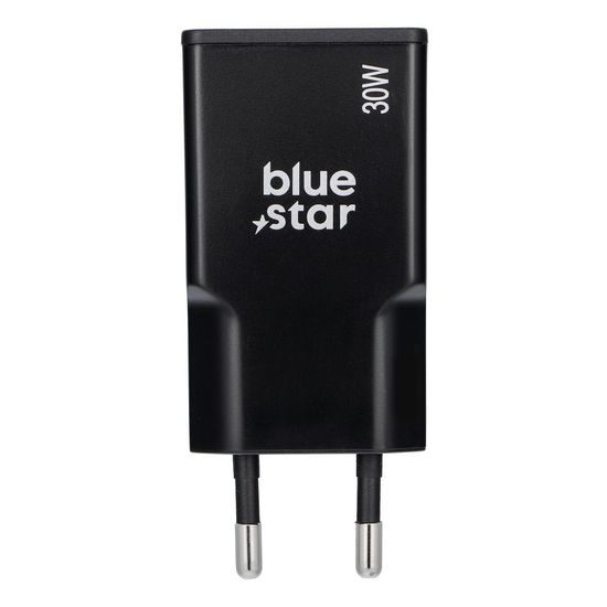 BlueStar Slim προσαρμογέας 2x USB-C, GaN, 30W, μαύρος