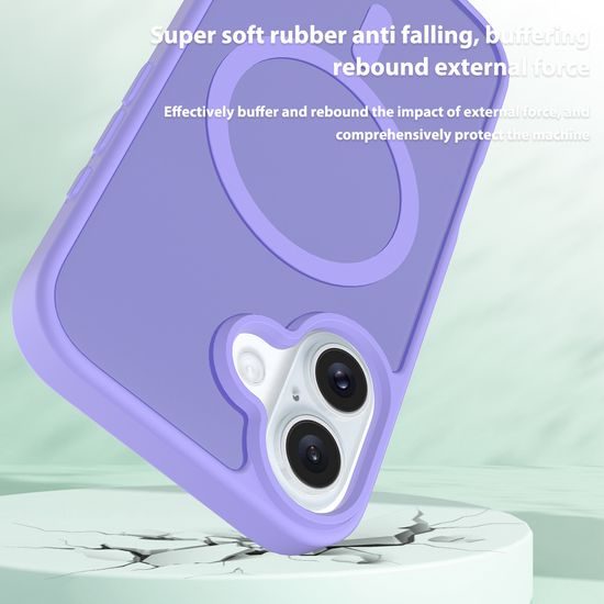 JP MagFit Colour MagSafe obal s N52 magnetom, iPhone 16, fialový