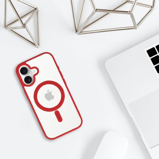 Θήκη Acrylic Color Magsafe, iPhone 17, κόκκινη