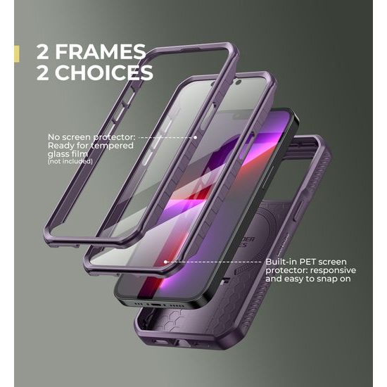 Dexnor MagSafe 360 Kickstand Προστατευτική Θήκη iPhone 13 / 14, Μωβ