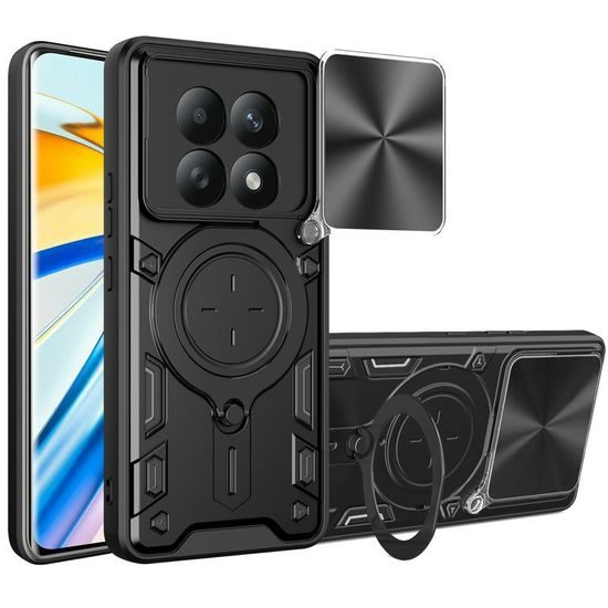 Θήκη Camshield Ring, Xiaomi Redmi Note 15 4G, μαύρη