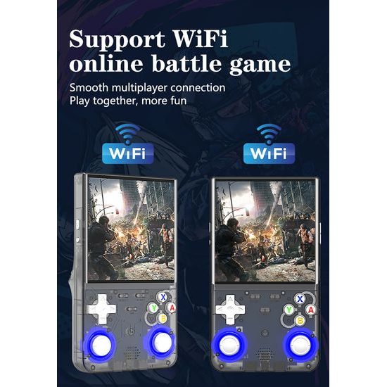 R36 Ultra Φορητή κονσόλα gaming με οθόνη IPS 4,0", μαύρη