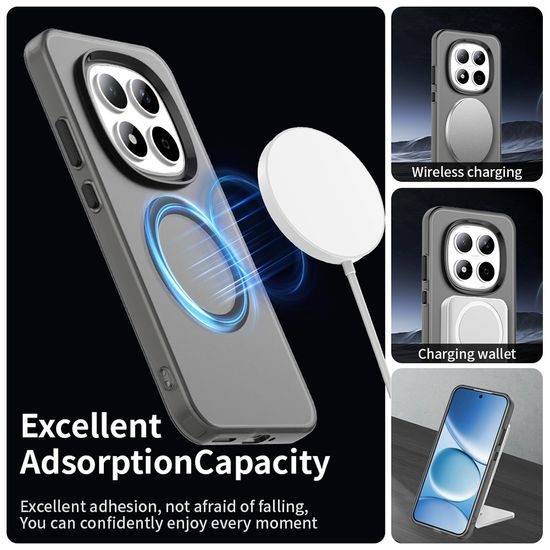 Techsuit CandyCase MagSafe, Xiaomi Redmi Note 15 Pro 5G, μαύρο