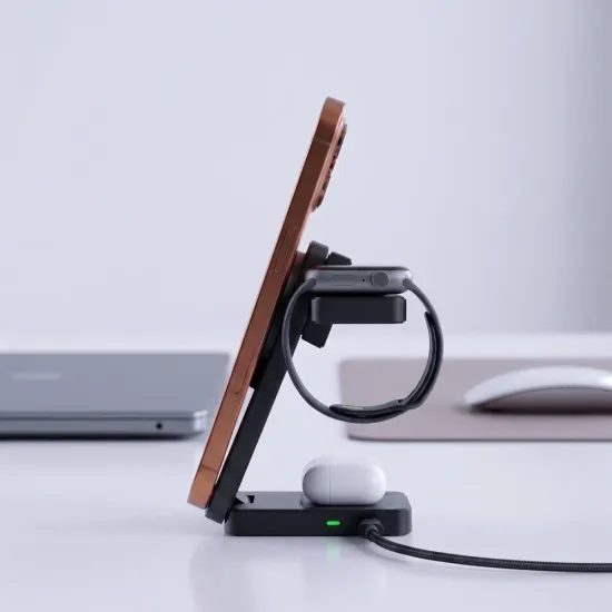 Tech-Protect A56 3in1 MagSafe Wireless Ladestation - Qi2.2 - 25W - Schwarz