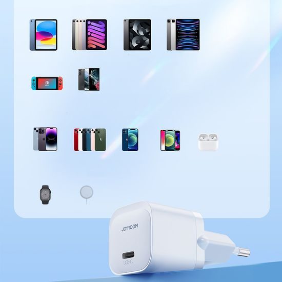 Joyroom JR-TCF02 Mini încărcător USB-C, 20W, PD, alb