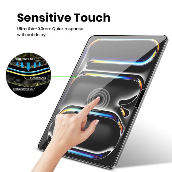 Σετ 2 Σκληρυμένων γυαλιών για tablet με εφαρμοστή, iPad Pro 11 2018 / 2020 / 2021 / 2022, iPad Air 4 10.9 2020 / Air 5 10.9 2022