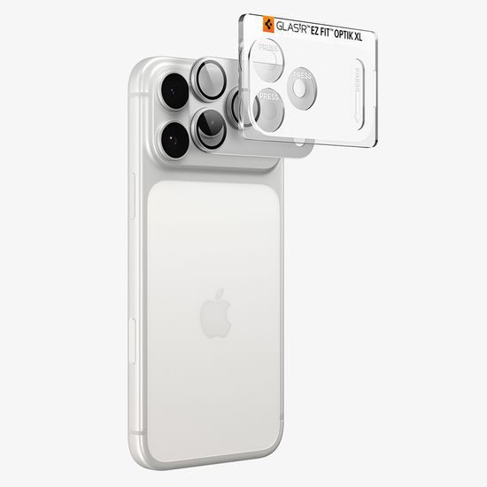 Spigen Optik.TR Ez Fit Pro XL (AGL12038), ochrana fotoaparátu, iPhone 18 Pro, stříbrná