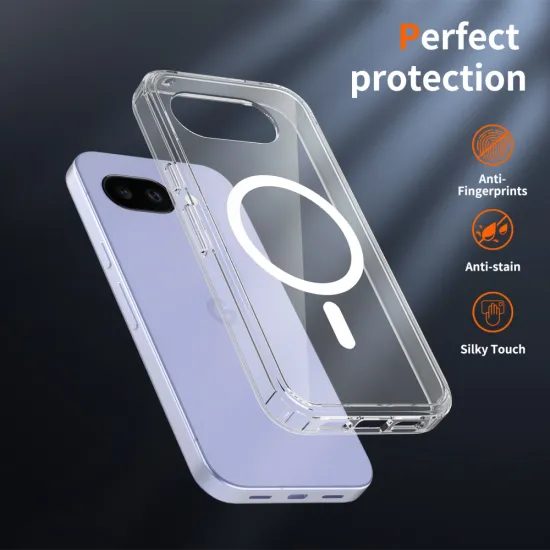 Tech-Protect Flexair Hybrid Hülle für Google Pixel 10a mit MagSafe - Hybrid-Schutzhülle - Transparent