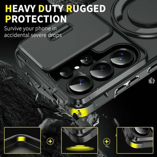 Θήκη Camslide Stand, Samsung Galaxy S26 Ultra, μαύρη