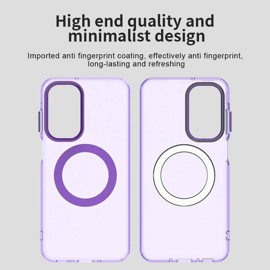 Techsuit CandyCase MagSafe Hülle für Samsung Galaxy A27 5G - Magnetische Schutzhülle - Violett
