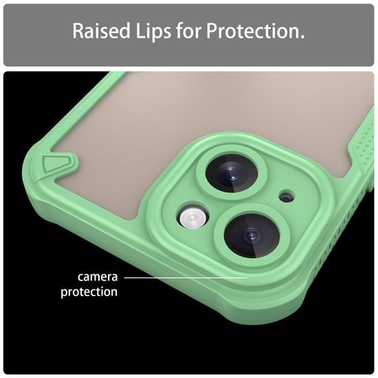 ArmorShield Hybrid Case, iPhone 15, grün