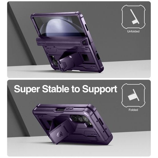 Dexnor 360 Kickstand borító Samsung Galaxy Z Fold 5, lila