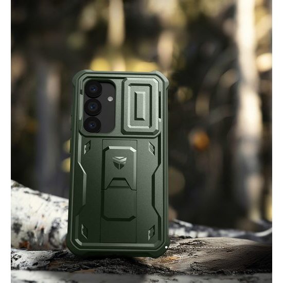 Dexnor 360 Kickstand Camprotector Θήκη Samsung Galaxy S25, Πράσινη