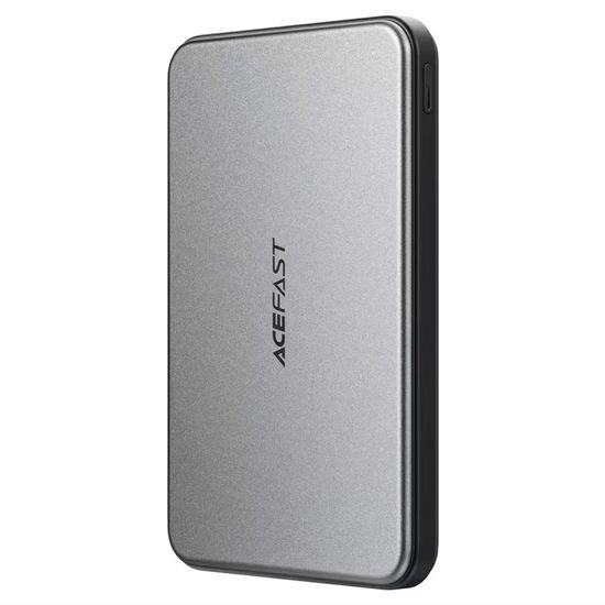 Acefast MagSafe Draadloze Powerbank (M30) 5000 mAh - 2x USB-C - met USB-C Kabel - 20W - Zwart
