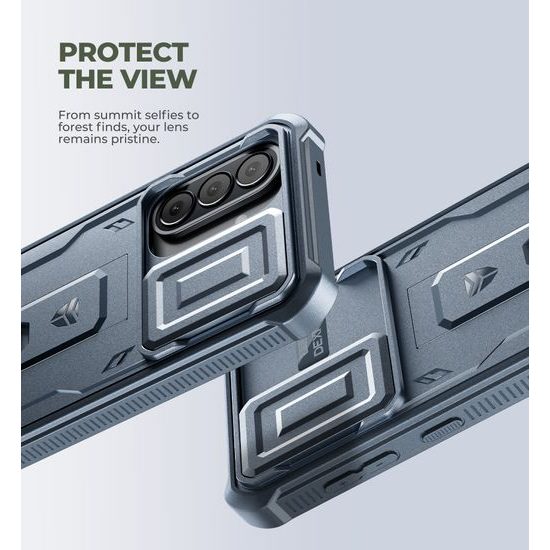 Dexnor 360 Kickstand Camprotector tok Samsung Galaxy A57, kék